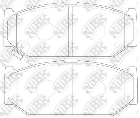 Комплект тормозных колодок, дисковый тормоз
