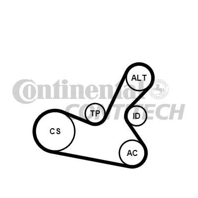 Комплект ремня генератора Skoda Superb/VW Passat B5 1.6-2.0 96-08