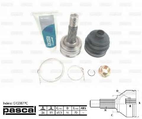 Шарнирный комплект, приводной вал