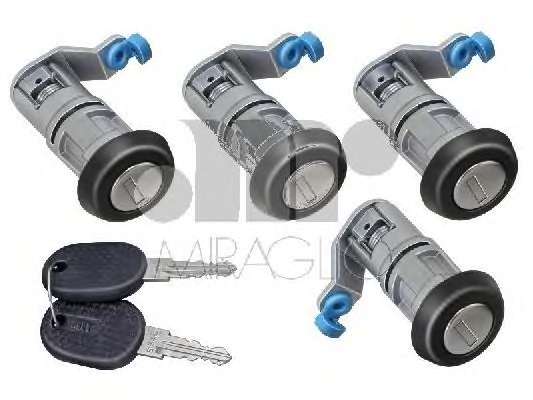 Сердцевина замка (к-кт 4шт.) Iveco Daily 99-11 (+ 2 ключа)