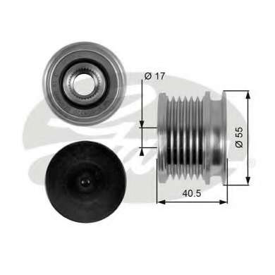 Шкив генератора MB Sprinter/Vito CDI (тип Bosch)