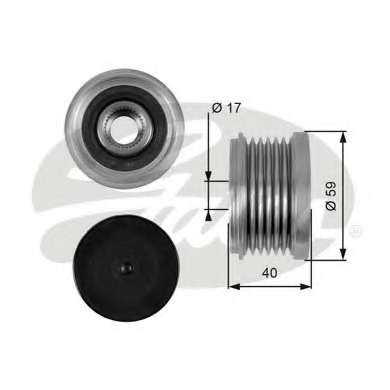 Шкив генератора Fiat Ducato 2.3/3.0JTD 06-