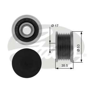 Шкив генератора Renault Master/Trafic 2.2-2.5 dCi 01- (7PK)