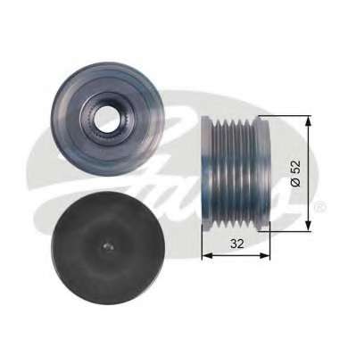 Шкив генератора Citroen Berlingo/Jumpy/Peugeot Boxer 1.6/2.0HDI 6PK