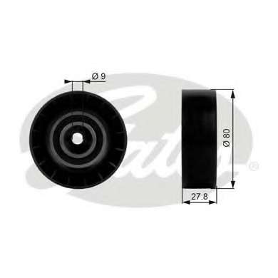 Ролик генератора BMW 5 (E34/E39)/7 (E32)/8 (E31) 3.0/4.4 86-04 (паразитный) (80х28) (снят с произв.)