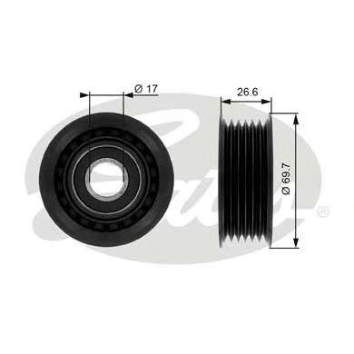 Ролик генератора MB Sprinter CDI (ручейковый) (паразитный) (69х26.4)