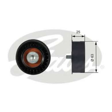 Ролик ГРМ Opel Astra/Combo/Corsa 1.4/1.6/1.8 93- (паразитный) (62.5x25)