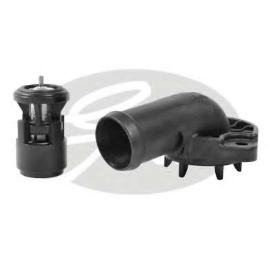 Термостат VW Polo/Skoda Fabia 1.4 99-14/Roomster 1.4 07-15 (87°) (с корпусом)