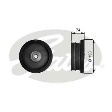 Шкив коленвала BMW 1/3/5/X3 2.0D 02- (4PK+6PK)