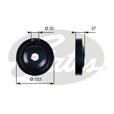 Ременный шкив, коленчатый вал