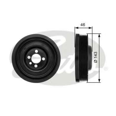 Шкив коленвала VW T5 2.0TDI 09-