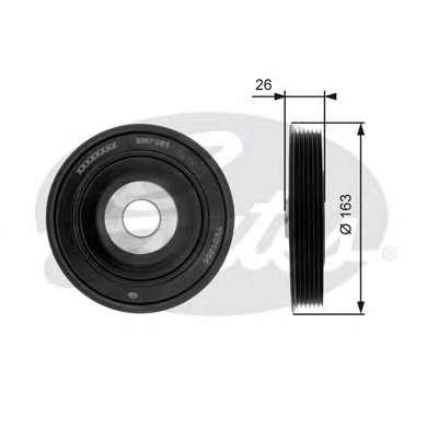 Ременный шкив, коленчатый вал