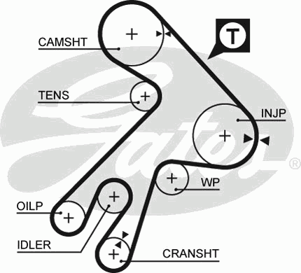 Ремень ГРМ Toyota Avensis/Camry/Corolla 1.8/2.0 D -03