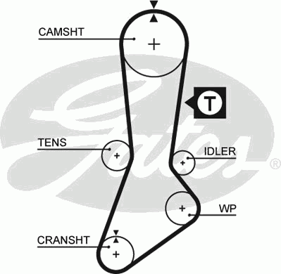 Ремень ГРМ Kia Sportage/Mazda 626 2.0/2.0i 87-97