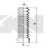 Пильовик рульового механізма