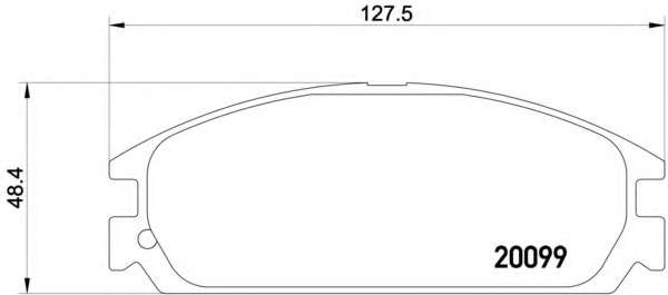Комплект тормозных колодок, дисковый тормоз