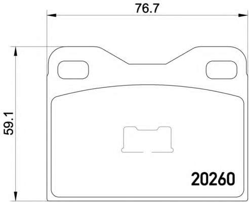 Комплект тормозных колодок, дисковый тормоз