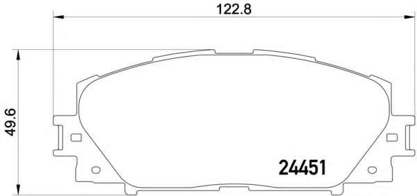 Комплект тормозных колодок, дисковый тормоз