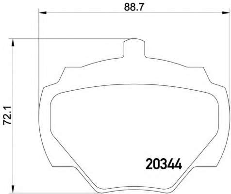 Комплект тормозных колодок, дисковый тормоз