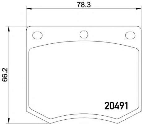 Комплект тормозных колодок, дисковый тормоз