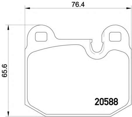 Комплект тормозных колодок, дисковый тормоз