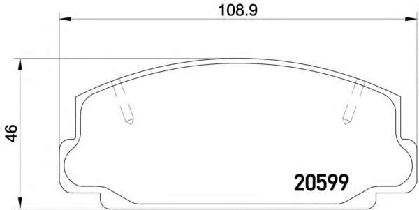 Комплект тормозных колодок, дисковый тормоз