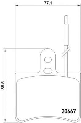 Комплект тормозных колодок, дисковый тормоз