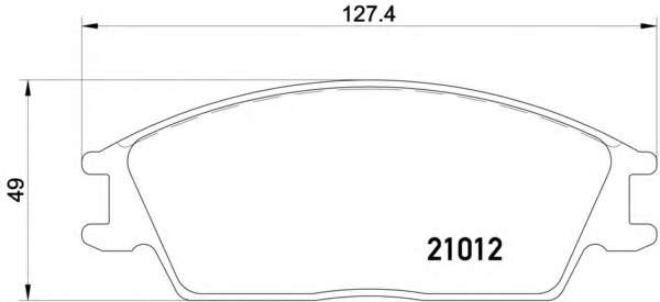 Комплект тормозных колодок, дисковый тормоз