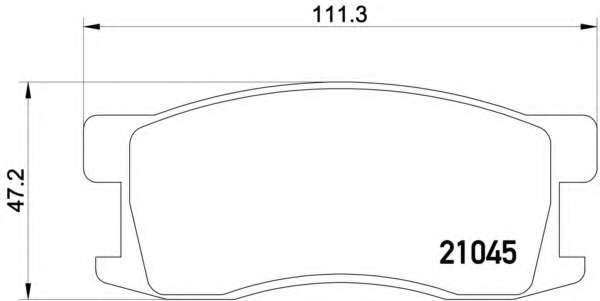 Комплект тормозных колодок, дисковый тормоз