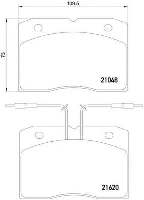 Комплект тормозных колодок, дисковый тормоз