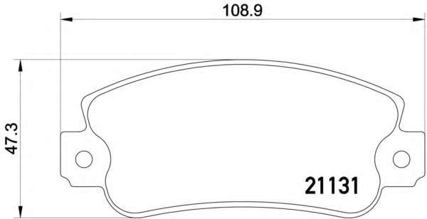 Комплект тормозных колодок, дисковый тормоз