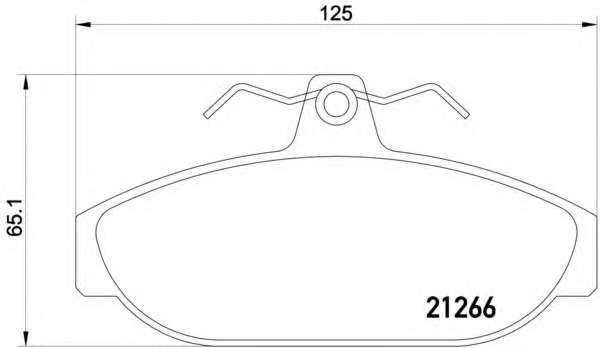 Комплект тормозных колодок, дисковый тормоз