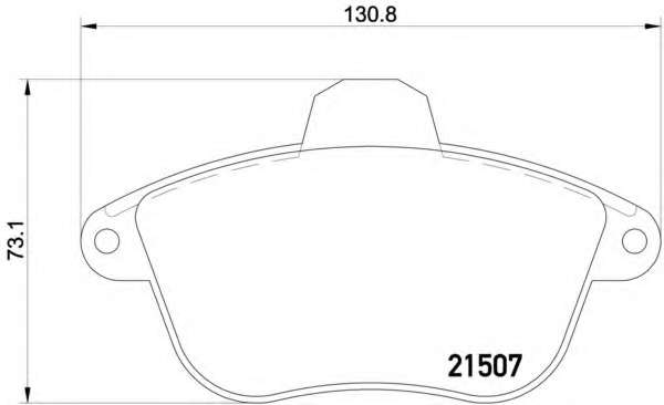 Комплект тормозных колодок, дисковый тормоз