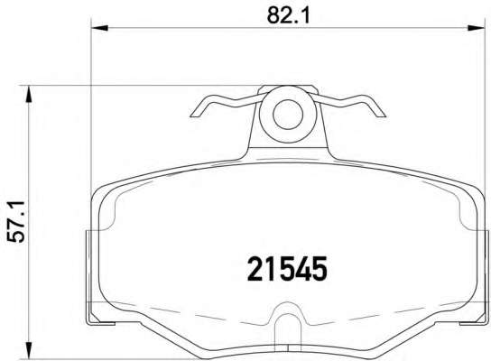 Комплект тормозных колодок, дисковый тормоз