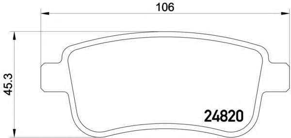 Комплект тормозных колодок, дисковый тормоз