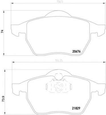 Комплект тормозных колодок, дисковый тормоз