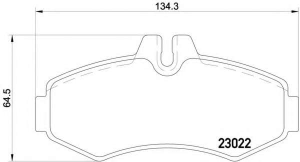 Комплект тормозных колодок, дисковый тормоз