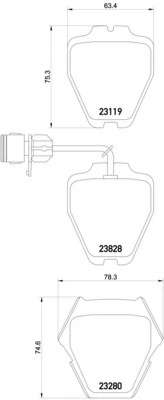 Комплект тормозных колодок, дисковый тормоз