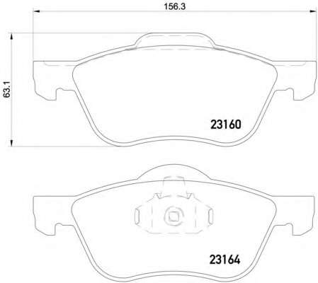 Комплект тормозных колодок, дисковый тормоз