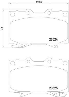 Комплект тормозных колодок, дисковый тормоз
