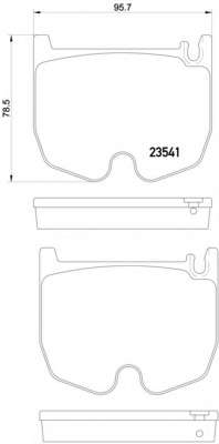 Комплект тормозных колодок, дисковый тормоз
