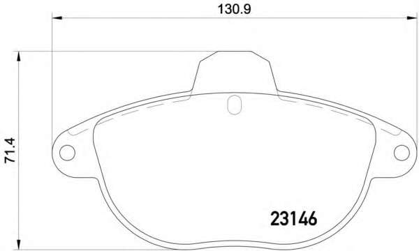 Комплект тормозов, дисковый тормозной механизм