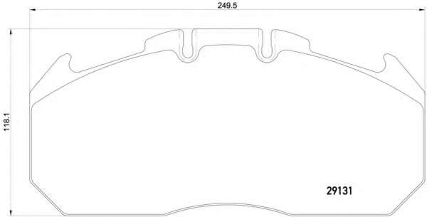 Комплект тормозных колодок, дисковый тормоз