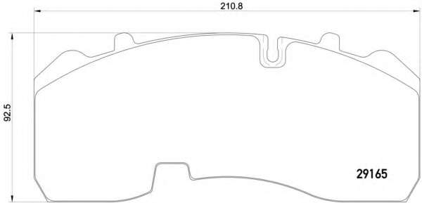 Комплект тормозных колодок, дисковый тормоз