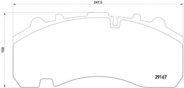 Комплект тормозных колодок, дисковый тормоз