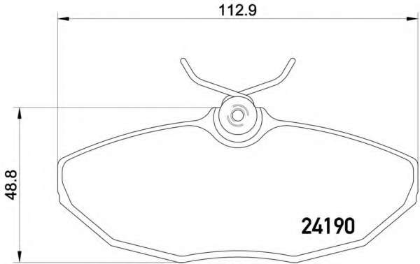 Комплект тормозных колодок, дисковый тормоз