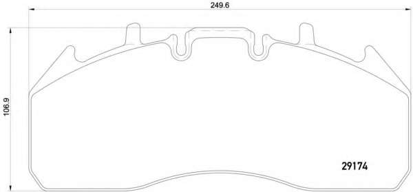 Комплект тормозных колодок, дисковый тормоз