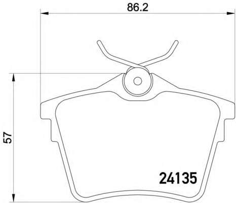 Комплект тормозов, дисковый тормозной механизм