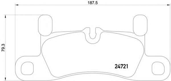 Комплект тормозных колодок, дисковый тормоз