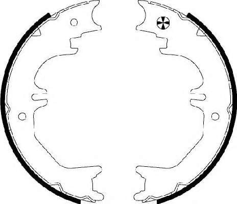 Комплект тормозных колодок, стояночная тормозная система